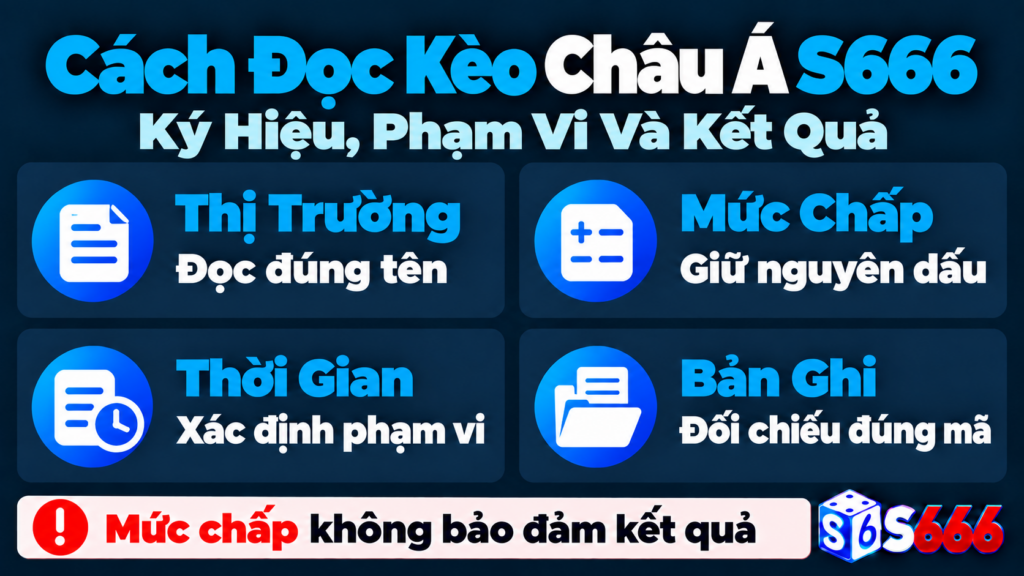 Cách Đọc Kèo Châu Á S666: Ký Hiệu Và Kết Quả