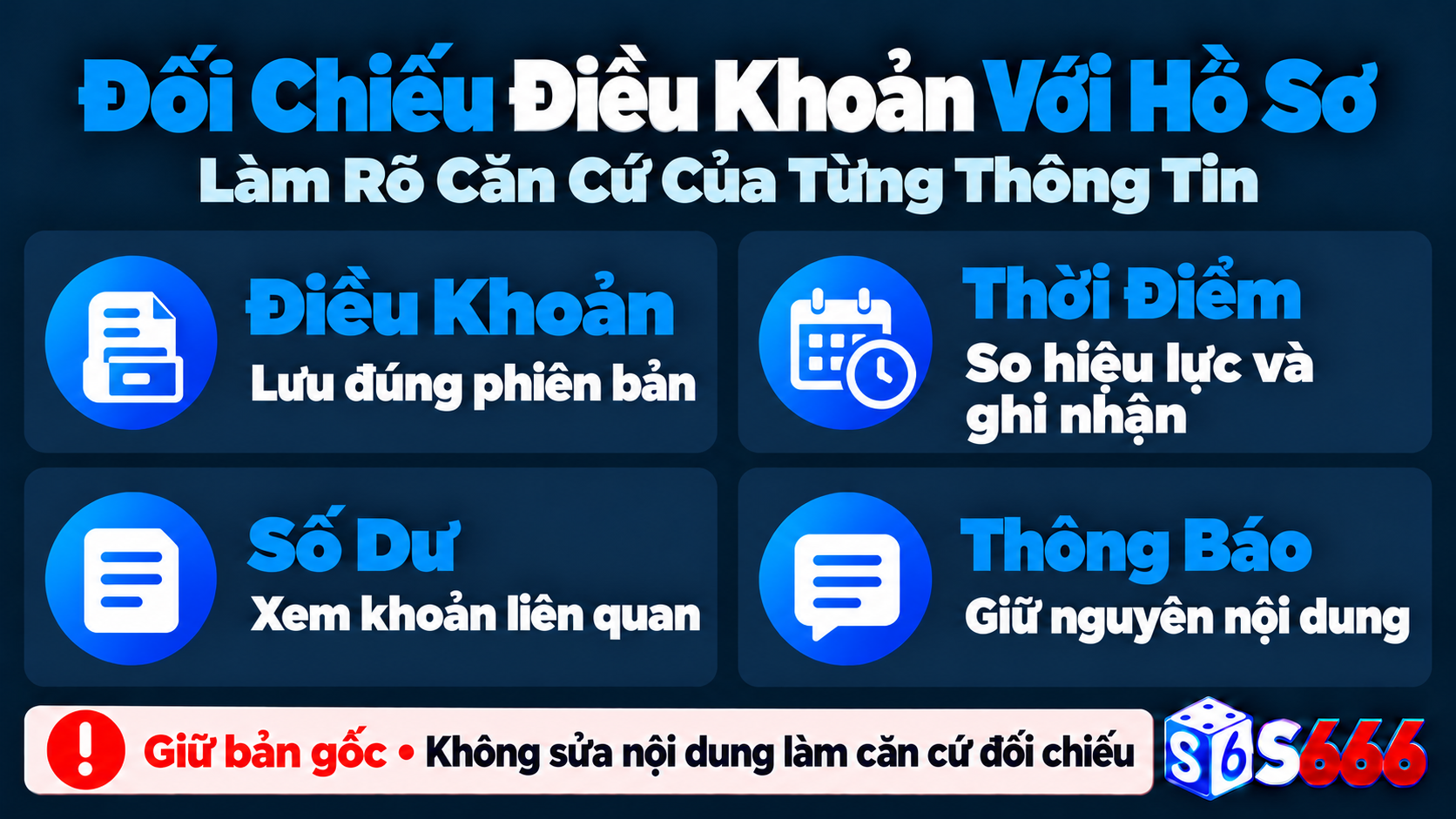 Đối chiếu phiên bản điều khoản với thời điểm ghi nhận, số dư và thông báo trong hồ sơ tài khoản