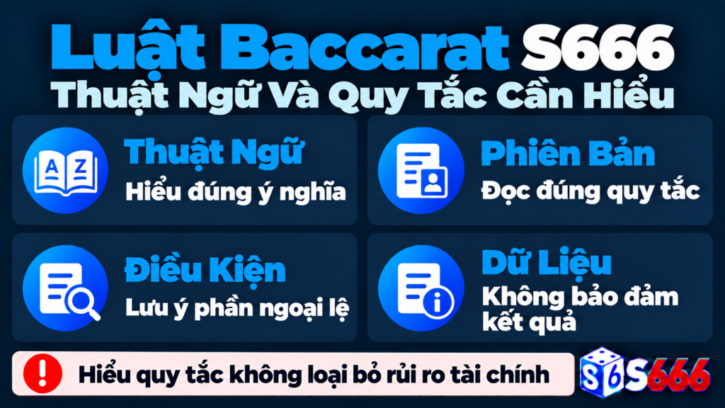Luật Baccarat S666: Thuật Ngữ Và Quy Tắc Cần Hiểu